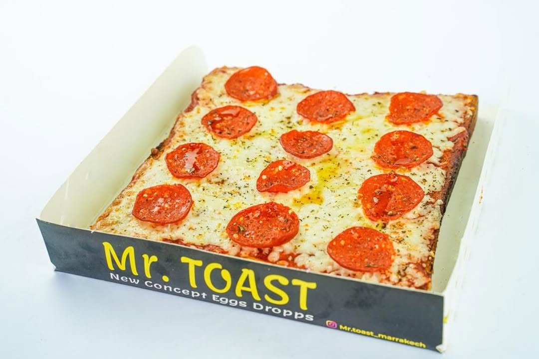 Pizza toast pepperoni