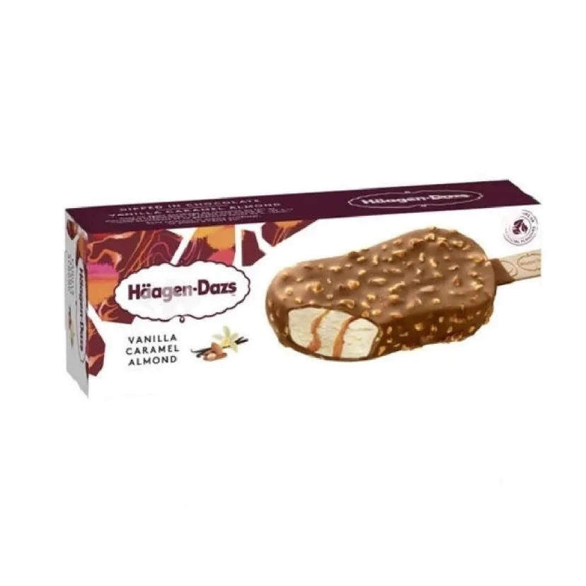 Haägen-Dazs bâtonnet de glace vanille caramel amande 80g